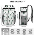 thumbnail image 3 of Travel Cooler Bag - White Christmas Tree Pattern Camping Beer Cooler Backpack with Bottle Opener- Waterproof Insulated Picnic Backpacks - Cooler Bag for Beach, 3 of 6