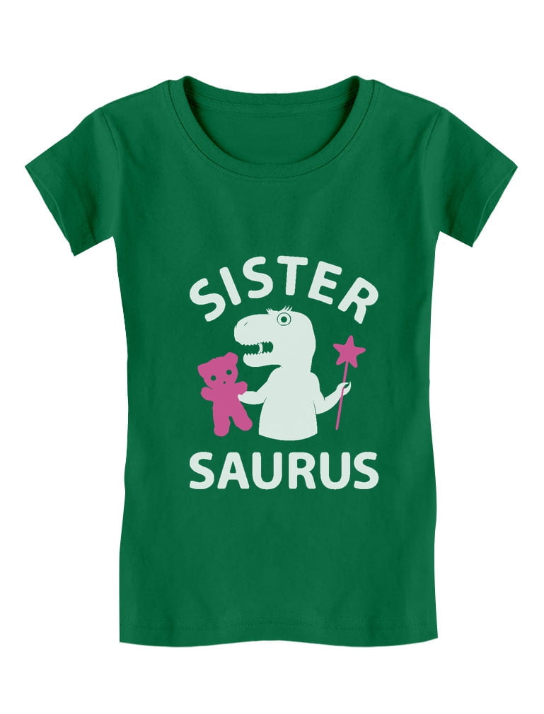 Sister Saurus Gift for Big Sister Girls T-Rex Toddler/Kids Long sleeve T-Shirt Sister Saurus Gift for Big Sister Girls T-Rex Toddler/Kids Long sleeve T-Shirt