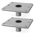 thumbnail image 1 of Paquete de 2 Bases de Montaje para Asientos de Barcos Marinos, Pedestal de 7" X 7" con  de Poste de 3/4" para Instalación de Asientos de Barcos de Alta Resistencia, 1 of 1