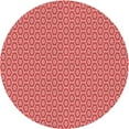 thumbnail image 1 of Ahgly Company Tapis Rond Lavable en Machine Intérieur Rouge Rubis, 3 Pieds Rond, 1 of 7