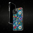 thumbnail image 6 of DistinctInk Clear Hybrid Case for Apple iPhone 12 Mini (5.4" Screen) - Spring Blossoms: Vibrant, Minimalistic Floral Pattern - Shockproof Protection, 6 of 8
