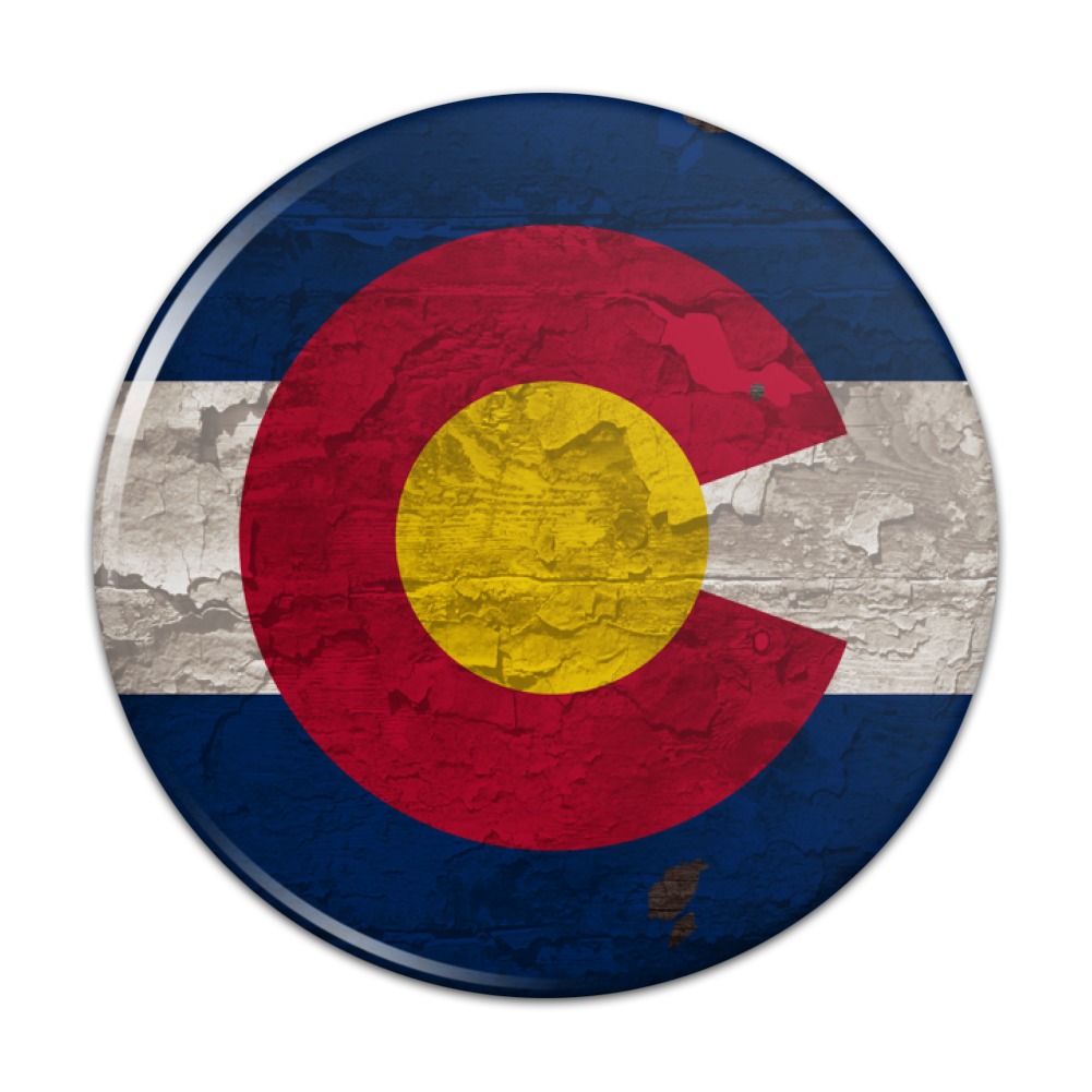 Rustic Distressed Colorado State Flag Kitchen Refrigerator Locker ...