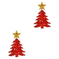 thumbnail image 1 of Pendientes colgantes navideños decorativos para fiesta, regalo de Navidad para mujer rojo, 1 of 8