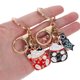 thumbnail image 4 of 2pcs Cat de gato japonés Fortune Cat Cadena de llave de llave Bolsa de anillo Decoración colgante, 4 of 4