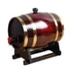 thumbnail image 5 of Barril de roble añejado con soporte de madera para bar, bebidas, cócteles, cerveza, decoración del hogar 1 litro, 5 of 9