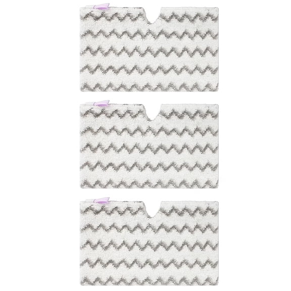 S3501 S3601 Steam Mop Replacement Pads for Shark S3501 S3601 S3550 S3801 S3901 S3601D S3801CO S3901D S3455K S2902 SE450 Steam and Scrub Pocket Mop Steamer Pads Washable,3 Pack