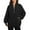 Black, variant on YDFCWXW Women's Half Zip Oversized Sweatshirts Fleece Quarter Zipper Pullover Hoodies 2025 Neck Fall Workout Jacket White, L