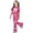 A02-Hot Pink, variant on LRen Girls Valentines Day Outfit, Cute Bowknot Print 2 Piece Outfits Set Kids Valentine's Day Shirt And Bow Flare Pants Set Casual Back To School Clothing