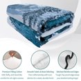 thumbnail image 4 of Quilts Twin XL Size Bedding Set, Winter Snowy River Lightweight Quilted Comforter, Nature Pine Trees Forest Snowy Scenery Soft Bedspread Coverlet with Pillow Covers for All Season, 68" x 98", 4 of 9