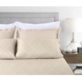 thumbnail image 5 of Threadmill Home Linen Cotton Twin Sheet Set, Twin Size Bed, Damask Jacquard Sateen, 3 Pieces, Beige, 5 of 5