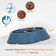 thumbnail image 3 of Comedero lento azul de 2 piezas para perros, comedero de alimentación lenta, comedero antitragantamiento para perros y gatos, promueve una alimentación saludable y una digestión lenta., 3 of 5