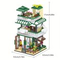 thumbnail image 5 of Street View Coffee Shop Micro Particle Series Adult High Difficulty Building Block Set Valentine's Day Gift Birthday Gift Desktop Decoration Collection (1025pcs), 5 of 5