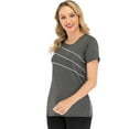 thumbnail image 2 of Camiseta deportiva de entrenamiento para correr de secado rápido con manga corta para mujer, camiset Abanopi Camiseta deportiva, 2 of 7