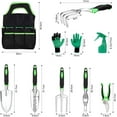 thumbnail image 5 of Gardening Tool Kit, 9Pieces Gardening Tools with Green Floral Print, Ergonomic Handle Trowel Rake Weeder Pruner Shears Sprayer, Garden Hand Tools with Carrying Case Gardening Gifts for Women, 5 of 9