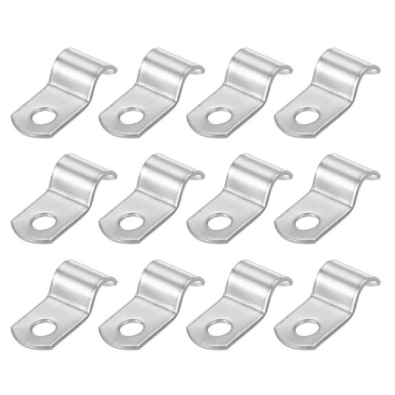 Uxcell Rigid Pipe Strap, 304 Stainless Steel Conduit Clamp 1 Hole Thicken U Bracket 1/3" (8mm)