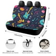 thumbnail image 2 of JINGDS Music Elements Design-483 Car Seat Cover, Rear Automotive Seat Cover, Car Bench Seat Protector, Automotive Back Seat Covers for Suv Trucks Jeep, 2 of 7