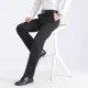 thumbnail image 4 of Pantalones de negocios rectos para hombre, elásticos, holgados, para vestir, para uso social, elegantes, chinos, novedad, 4 of 4
