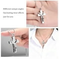 thumbnail image 6 of Cross Urn Necklace for Ashes, Stainless Steel Cross Memorial Cremation Ashes Urn Pendant Necklace Keepsake Jewelry Urn(Silver), 6 of 6