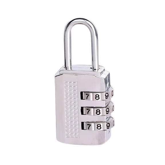 ZHZFKQ 2026 New 3 Digit Combination Password Lock Zinc Alloy Security Lock Suitcase Luggage Coded Lock Cabinet Locker Padlock,White