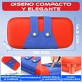 thumbnail image 3 of Funda Protectora Compatible Para N-Switch-2, Estuche de viaje Rigido color Rojo y Azul, Portacartuchos Switch-2, 3 of 6