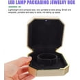 thumbnail image 5 of Jewelry Organizer, Jewelry Box, Compact Portable Plastic+Flocking Lining Exquisite Bracelets Gift Box with LED Light to Show The Stylish Appearance of The Bracelet and Highlight The Bracelet, Red, 5 of 7