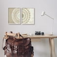 thumbnail image 2 of Stupell Rustic Mandala Boho Pattern Abstract Painting White Framed Art Print Wall Art, Set of 2, 2 of 9