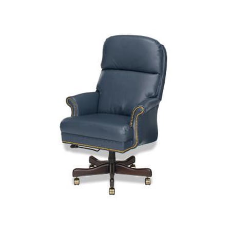 navy leather office chair-executive and product