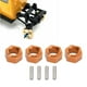 thumbnail image 4 of M Buder 7mm Hex Wheel Hubs Adaptador Duradero de Aleación de Aluminio para Coche RC FMS FCX24 1/24, Accesorio de Coche a Control Remoto, Dorado (0.28 inches / 0.7 cm), 4 of 9