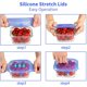 thumbnail image 4 of Tapas de silicona reutilizables NQ 6 piezas expandibles sin BPA, 4 of 5