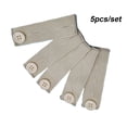 thumbnail image 3 of Yuarrent Banda para el vientre Pantalones de maternidad cómodos Extensor de cintura elástica con botones Agujeros Rectángulo Lavable azul profundo Tela de costura y artesanía albaricoque Yuarrent HA060142-07, 3 of 6
