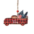 thumbnail image 1 of Bearachild Colgante automotriz de Navidad, portátil, decorativo, para oficina, ventana, puerta, chimenea, decoración, suministros de adorno con cordón Kits de decoración para fiestas Carro rojo Bearachild HA069346-01, 1 of 6