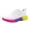 White, variant on Rokment Color Block Running Tennis Walking Shoes for Women Comfortable Knit Lace up Athletic Workout Fitness Jogging Platform Sneakers Blue Size 5.5