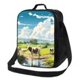 thumbnail image 1 of Balery Countryside Farm Cow Caja de Almuerzo y Bolsa de Almuerzo para Hombres y Mujeres, Bolsa de Almuerzo Reutilizable con Gran Capacidad, Bolsa de Almuerzo Aislada, 1 of 7