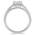 thumbnail image 2 of SZUL Women's 1/2  Carat TW Princess Cut Diamond Engagement Ring in 14K White Gold (J-K-L Color, I2-I3 Clarity), 2 of 3