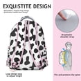 thumbnail image 4 of Cow Pattern Students Backpack Black and White Farmhouse Design Cute Cartoon Rustic Animal Print School Bag for Student and Student, 4 of 6