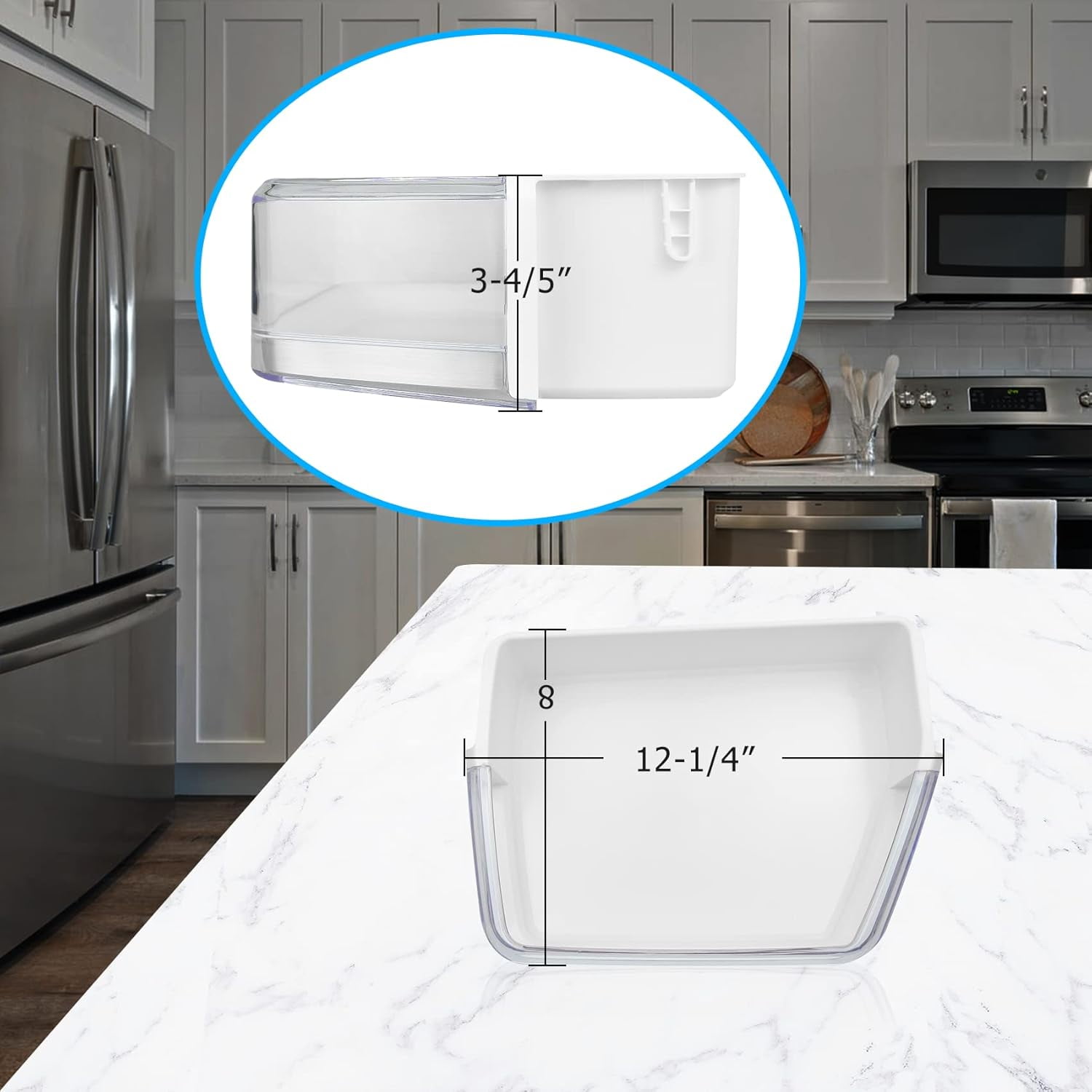 DA97-11520B DA97-11520A Refrigerator Door Bin Compatible with Samsung Refrigerator Door Shelf