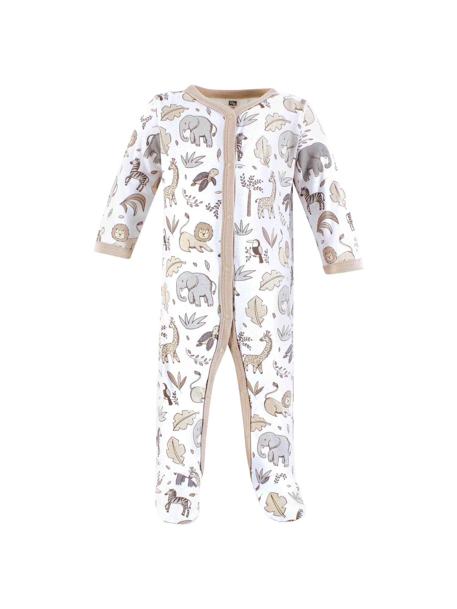 Hudson Baby Long Sleeve Sleep and Play, 3-Pack, Newborn-9 Months