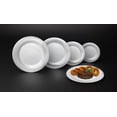 thumbnail image 4 of Party Essentials N181451 Assiette Tourbillon Divin, 10 Pouces, Blanc/argent (Lot de 168), 4 of 5