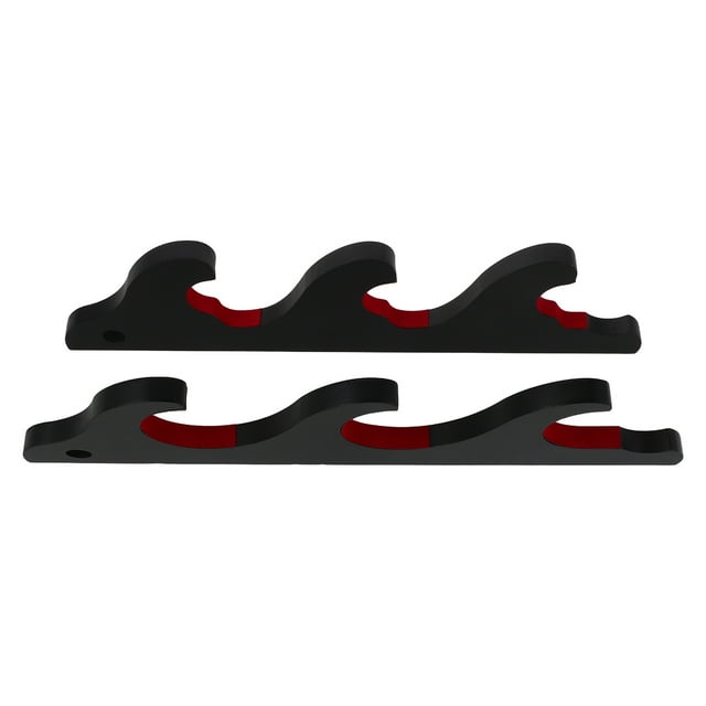 BRIGHTFUFU 1Pair Black Baseball Bat Storage Rack Wall Mount Display Stand with Easy Installation
