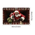 thumbnail image 3 of Zynviq Santa Claus Area Rugs 23.6" X 15.7" Christmas Throw Rug Polyester Red Washable Rectangular Small Rug for Bedroom, 3 of 6
