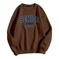 thumbnail image 3 of Women's Sweatshirts 2025 Senior 2026 Sweatshirt Long Sleeve Crewneck Pullover Tops Sweatshirt for Women, 3 of 6