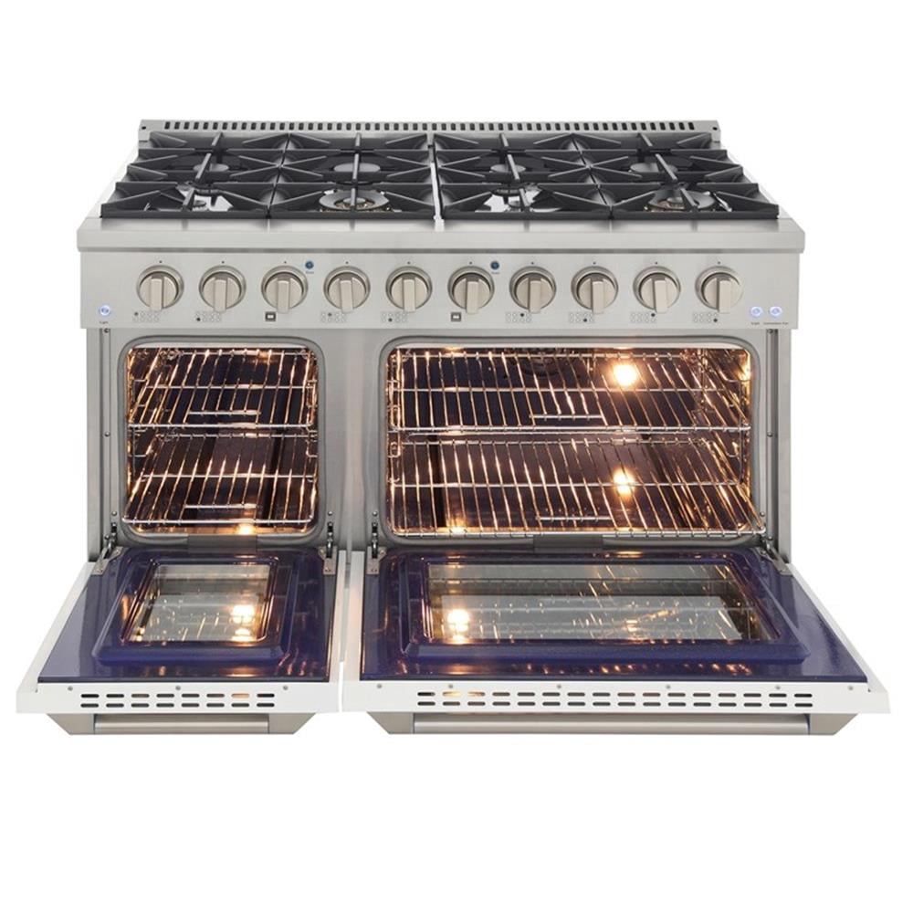 Pemberly Row 48" 6.7 cu. ft. Dual Fuel Range for Propane Gas in White