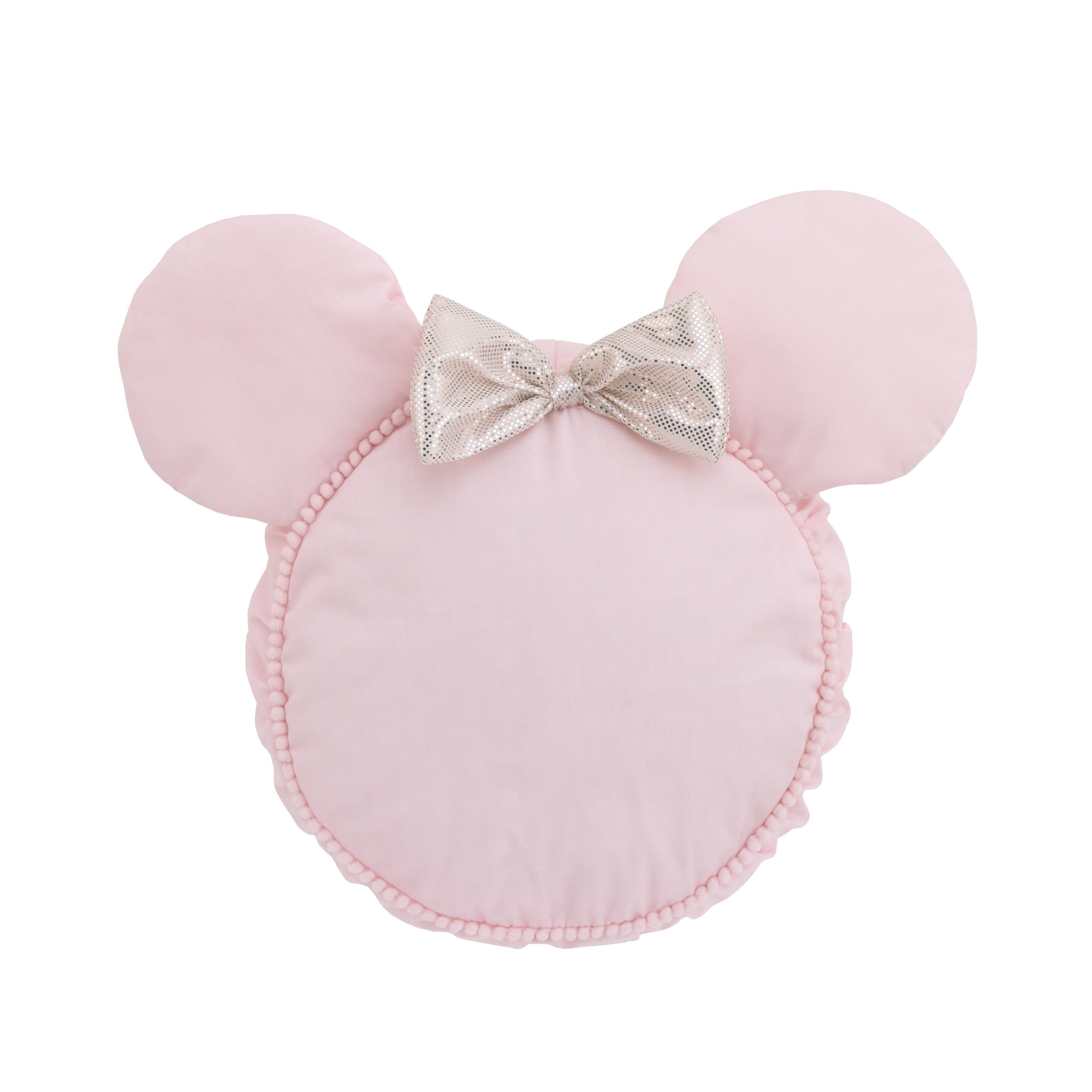 DISNEY MINNIE MOUSE HEAD SHAPED FILLED CUSHION PILLOW 