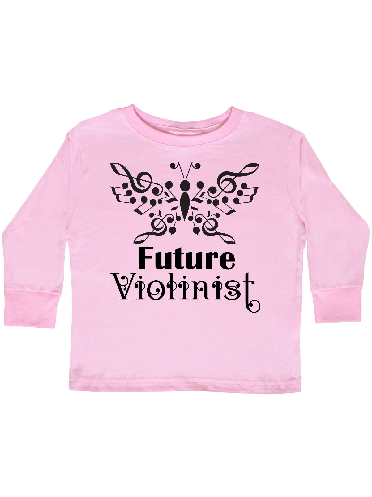 inktastic Violin Music Future Violinist Toddler Long Sleeve T-Shirt