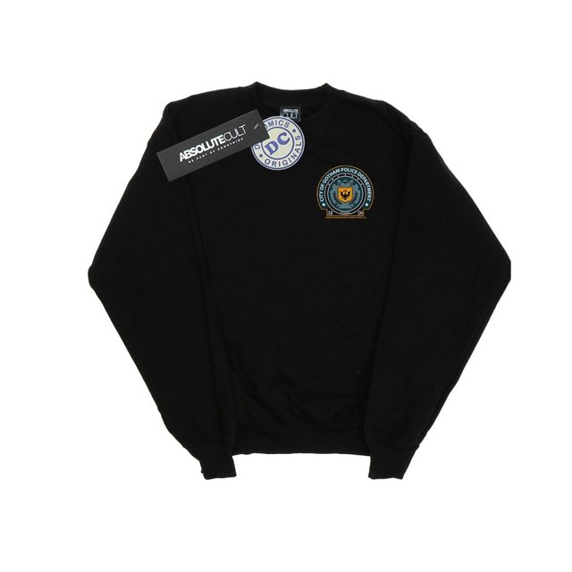 DC Comics Mens Batman Gotham Police Dept Breast Print Sweatshirt