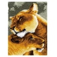 thumbnail image 1 of Latch DIY Rug Making Embroidery Carpet Set Carpet Making for Carpet Christmas , Hug lions, 1 of 4