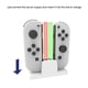 thumbnail image 4 of Matsuzay Controlador de juego Carga Mini Dock Indicador LED Estación de carga Soporte de cuna antideslizante Reemplazo de electrónica para Videojuegos y accesorios Blanco, 4 of 6