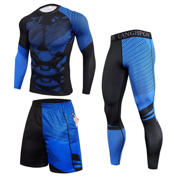 Giftesty Womens Pants Clearance!Men's Leisure Sports Fitness Clothing Cycling Clothing Basketball Clothing Three-piece Quick-drying Long-sleeved Trousers