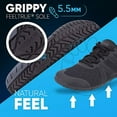 thumbnail image 6 of Xero Shoes HFS - Men's Lightweight Barefoot-Inspired Minimalist Road Running Fitness Shoe. Zero Drop Sneaker Black, 6 of 7
