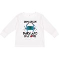 thumbnail image 3 of Inktastic Someone in Maryland Loves Me Crab Boys or Girls Long Sleeve Toddler T-Shirt, 3 of 5